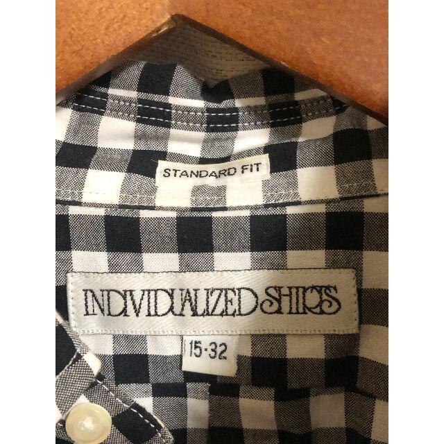 INDIVIDUALIZED SHIRTS(インディヴィジュアライズドシャツ)のINDIVIDUALIZED SHIRTS CHECK BLACK 15-32 メンズのトップス(シャツ)の商品写真