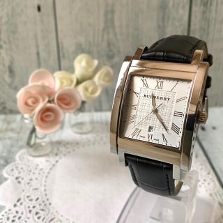 【動作OK】BURBERRY バーバリー BU1554 腕時計 スクエア 銀 【動作OK】BURBERRY バーバリー BU1554 腕時計 スクエア 銀