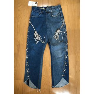 サーカ(CIRCA)の定価4万 77circa lace up denim pants タグ付 未使用(デニム/ジーンズ)