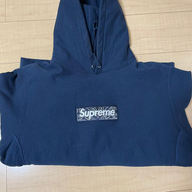 Bandana Box Logo Sweatshirt ネイビー　L