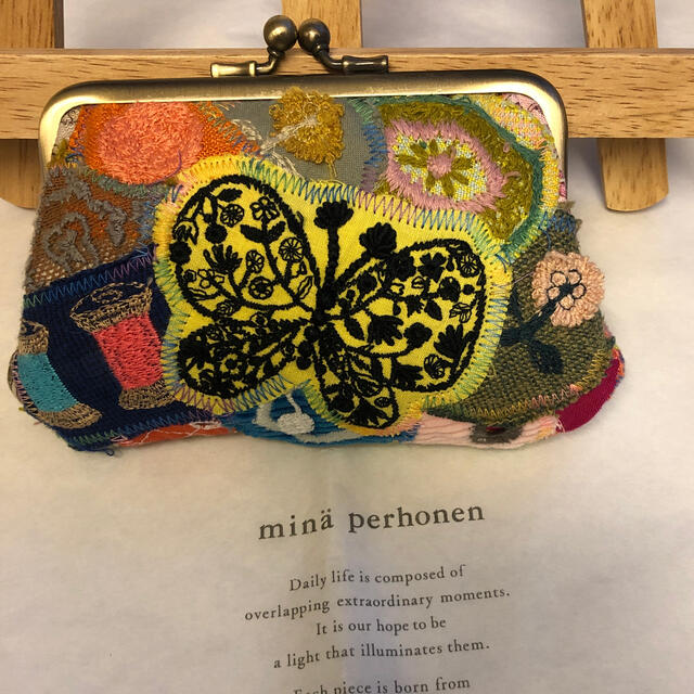 ミナペルホネン ハンドメイド forest wing 親子がま口財布 ミナペルホネン ハンドメイド forest wing 親子がま口財布