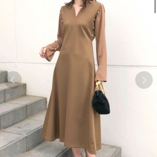 アメリヴィンテージ(Ameri VINTAGE)のAmeri CHIC PEARL DRESS(ロングワンピース/マキシワンピース)