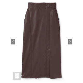 グレイル(GRL)のレザースカート(ひざ丈スカート)