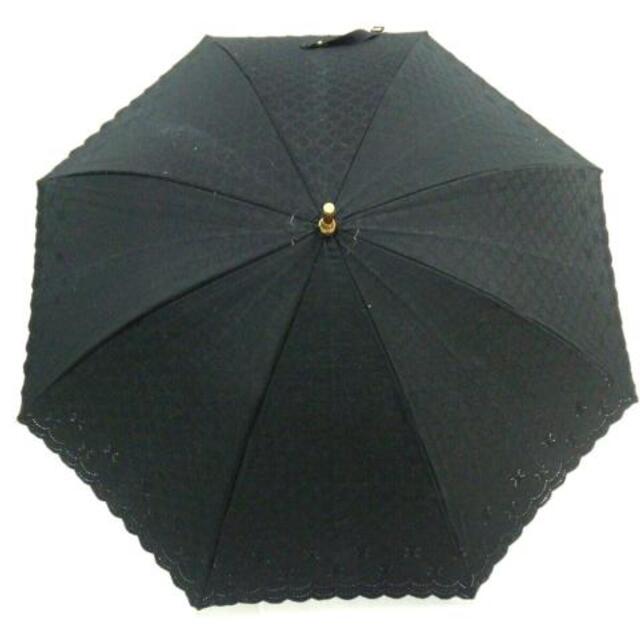 セリーヌ 日傘 - 黒×ダークブラウン