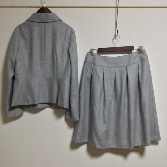 【超美品】ニューヨーカー スカートスーツ 13/15 大きいサイズ 入学式 OL