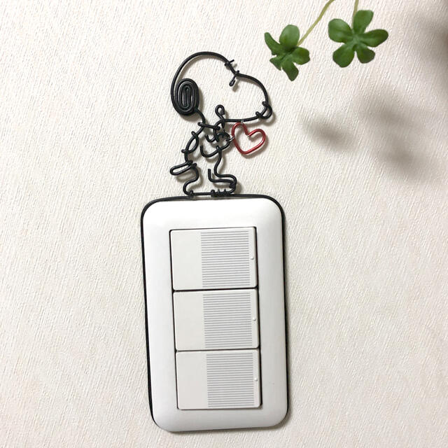 Snoopy ハンドメイド スヌーピー スイッチカバー ワイヤークラフト の通販 By そらまめ S Shop スヌーピーならラクマ