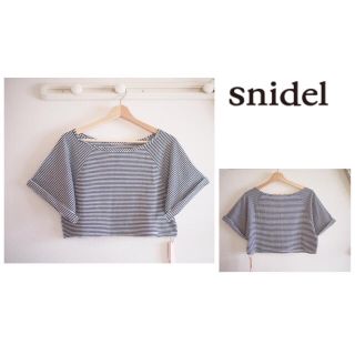 スナイデル(SNIDEL)のsnidel ボーダートップス(Tシャツ(半袖/袖なし))