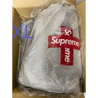 シュプリーム(Supreme)のXL Supreme Cross Box Logo パーカー グレー 新品(パーカー)