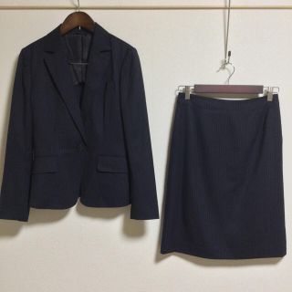 スーツカンパニー(THE SUIT COMPANY)の【超美品】スーツカンパニー スカートスーツ 40 濃紺 OL ビジネス 新入社員(スーツ)