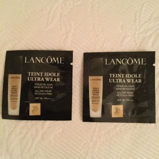 ランコム(LANCOME)のランコム タンイドル ウルトラ ウェア リキッド BO-02 1ml x 2個(ファンデーション)