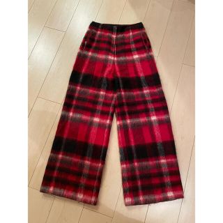 siiilon The beyond trousers ウール　チェック　パンツ