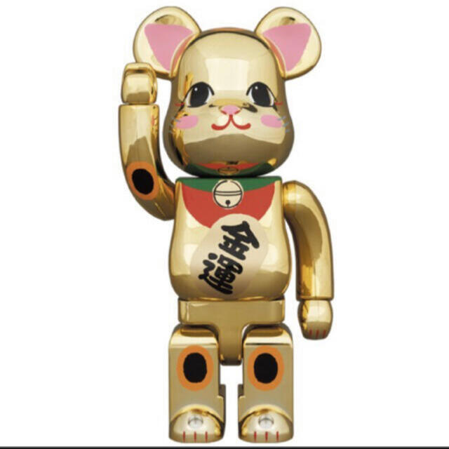 フィギュアBE@RBRICK 招き猫 金運 金メッキ 弐 400％&100%セット