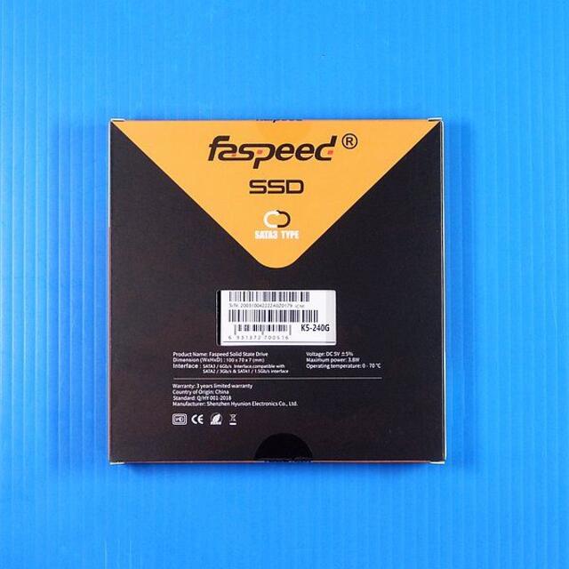 【SSD 240GB 2個セット】Faspeed K5 1