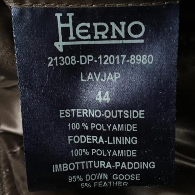 HERNO(ヘルノ)のヘルノ ダウンコート サイズ44 L 冬物 レディースのジャケット/アウター(ダウンコート)の商品写真