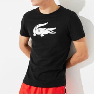 ラコステ(LACOSTE)のトムトム様専用★新品★ラコステ ビッグロゴTシャツ サイズ3 ブラック+グレー(Tシャツ/カットソー(半袖/袖なし))