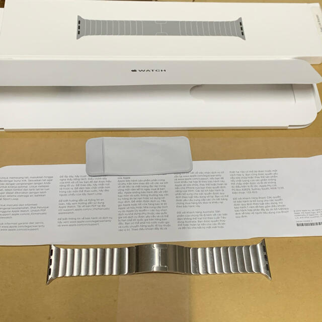 Apple Watch 38mm/40mm 純正 リンクブレスレット シルバー