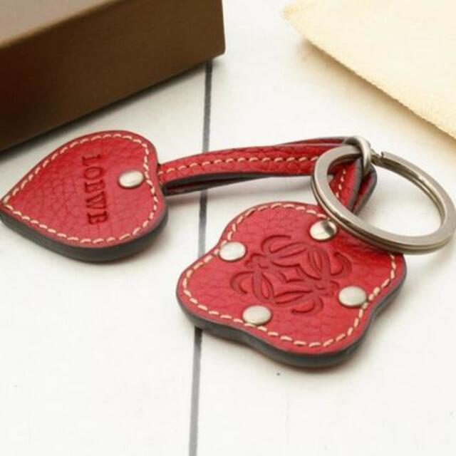 美品】LOEWE ロエベ レザー キーホルダー キーリング 正規品