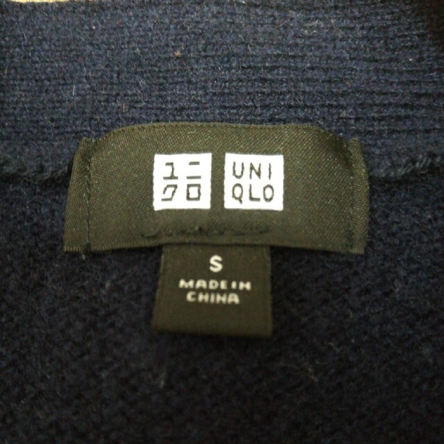UNIQLO(ユニクロ)のUNIQLO ネイビー  セーター メンズのトップス(ニット/セーター)の商品写真