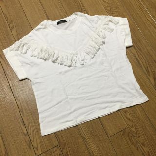 ダブルクローゼット(w closet)の美品！w closet フリンジTシャツ(Tシャツ(半袖/袖なし))