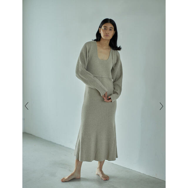 市場完売】casa fline ショートカーデセットニットドレス ワンピース