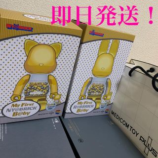 メディコムトイ(MEDICOM TOY)のMY FIRST @BRICK B@BY 100％&400％ GOLD Ver(キャラクターグッズ)