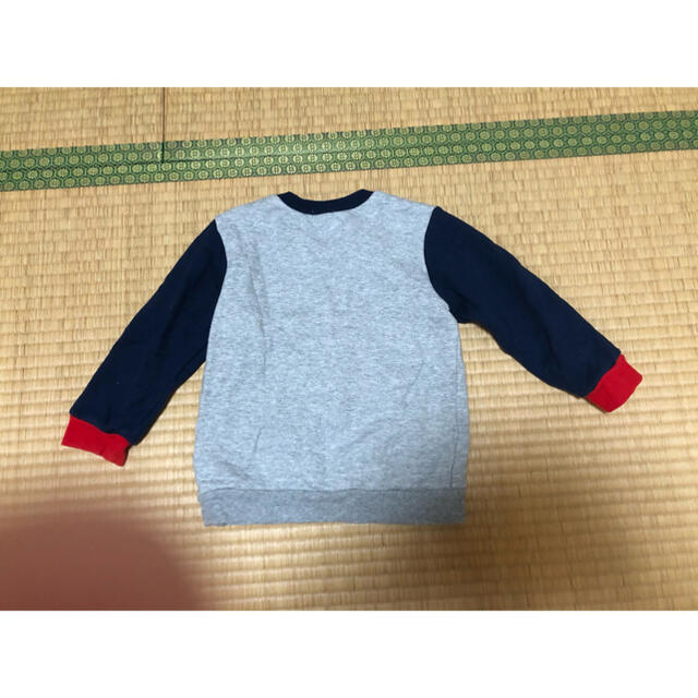 mikihouse(ミキハウス)のミキハウス　プッチーバックトレーナー100 キッズ/ベビー/マタニティのキッズ服男の子用(90cm~)(Tシャツ/カットソー)の商品写真