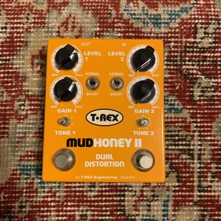 ティーレックス(T-REX)のT-REX MUDHONEY Ⅱ ディストーション + おまけでパワーサプライ付(エフェクター)