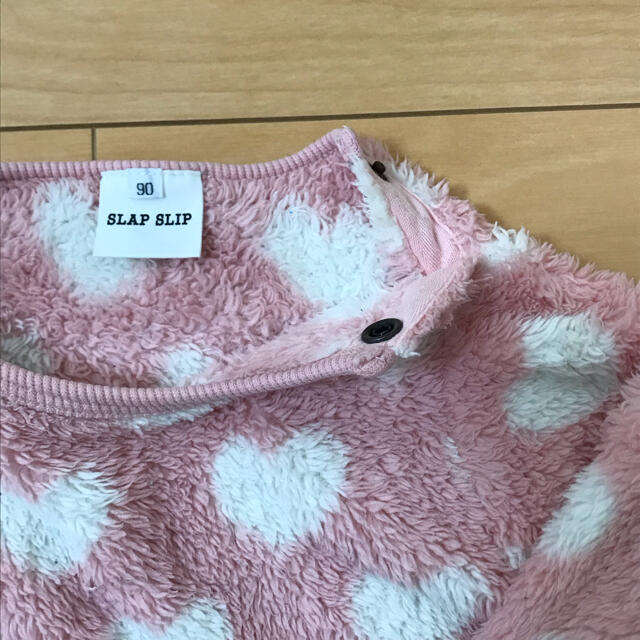 e.a.B(エーアーベー)のe.a.B  SLAP SLIP 90㎝ ハート柄トーレナー キッズ/ベビー/マタニティのキッズ服女の子用(90cm~)(Tシャツ/カットソー)の商品写真