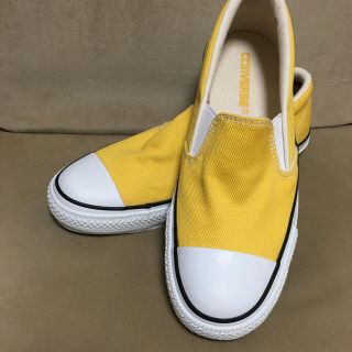 コンバース(CONVERSE)の新品同様コンバース イエロー スリッポン(スリッポン/モカシン)