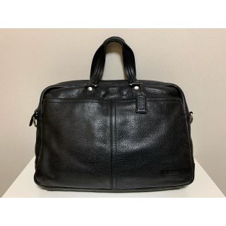 コーチ(COACH)のCOACH コーチ ビジネスバッグ ブリーフケース ブラック レザー(ビジネスバッグ)