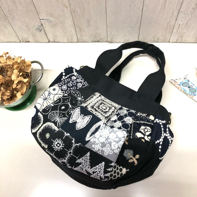 ハンドメイド*ミナペルホネン*ころりんバッグ*パッチ② ハンドメイド*ミナペルホネン*ころりんバッグ*パッチ②