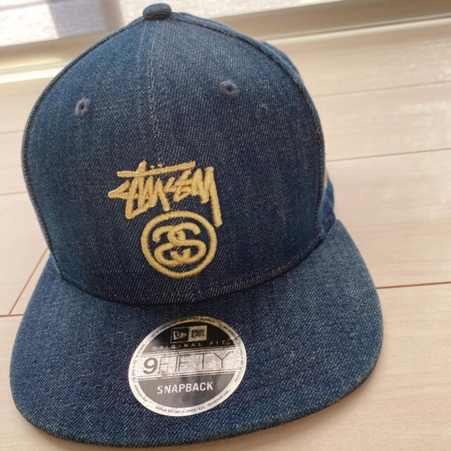 STUSSY × NewEra デニムキャップ アジャスタータイプNEWE - キャップ