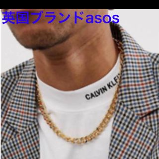 エイソス(asos)の(新品)英国ブランド　エイソス　メンズチャンキーチェーン(ネックレス)