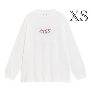 ジーユー(GU)のGU/ジーユー 超大型店限定 ロングスリーブTコカ・コーラ ホワイト 白 XS(Tシャツ/カットソー(七分/長袖))