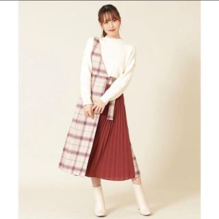 ジルバイジルスチュアート(JILL by JILLSTUART)のチェック　ワンピース(ひざ丈ワンピース)