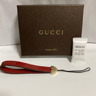 グッチ(Gucci)のGUCCI(グッチ)ハート マイクログッチシマ ストラップ 282562(ストラップ/イヤホンジャック)