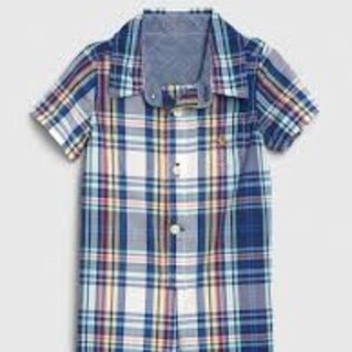 ギャップ(GAP)の「最終値下」GAP チェック ショートオール 70cm(ロンパース)