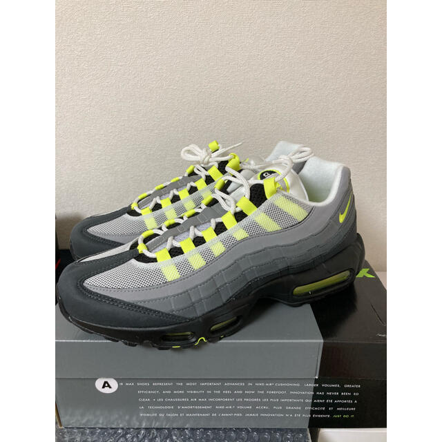 【29cm】NIKE AIR MAX 95 OG "NEON YELLOW"ネオンイエロー状態