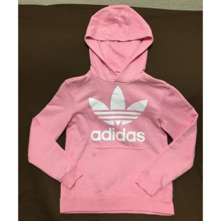 アディダス(adidas)のアディダス　パーカー　ピンク　サイズ150(Tシャツ/カットソー)