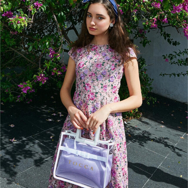 TOCCA(トッカ)のTOCCA トッカ  spring bouquetドレス　ワンピース　ピンク レディースのワンピース(ひざ丈ワンピース)の商品写真
