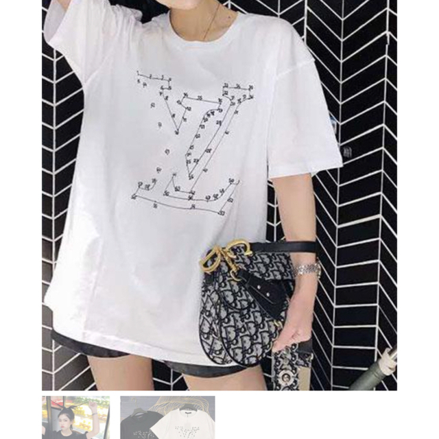 LOUIS VUITTON(ルイヴィトン)の新作☆リーフディスチャージtシャツ☆ＸＬ メンズのトップス(Tシャツ/カットソー(半袖/袖なし))の商品写真