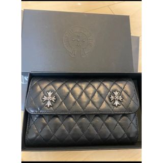 クロムハーツ(Chrome Hearts)の✩x様専用✩クロムハーツ【ウェーブウォレットキルティング 】3スナップ ライト(長財布)