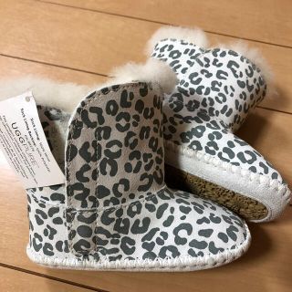 アグ(UGG)のUGG australia レオパード　ムートン　ブーツ　12.5センチ(ブーツ)