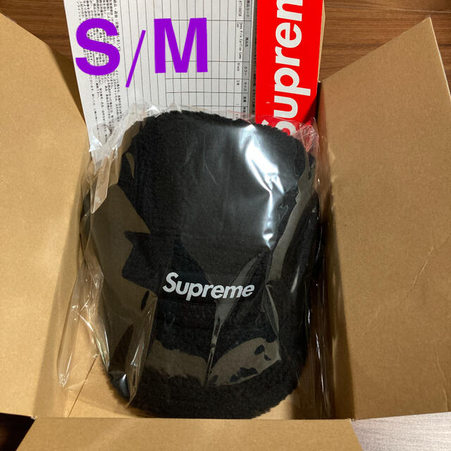 Supreme Deep Pile Earflap Camp Cap ブラックBlackSIZE