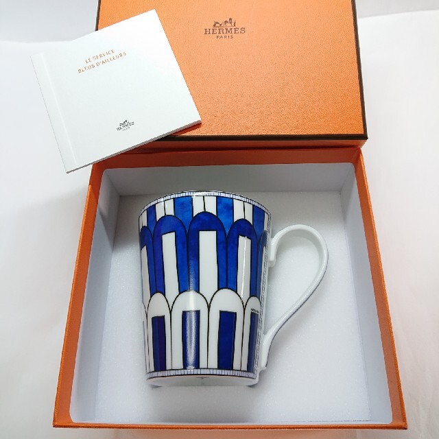 Hermes(エルメス)のエルメス ブルーダイユール マグカップ No.3 × ( 1個 )！ インテリア/住まい/日用品のキッチン/食器(グラス/カップ)の商品写真