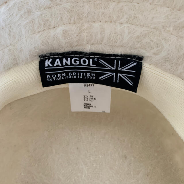 KANGOL(カンゴール)の【新品】KANGOLバケットハット リアルファー 白 レディースの帽子(ハット)の商品写真