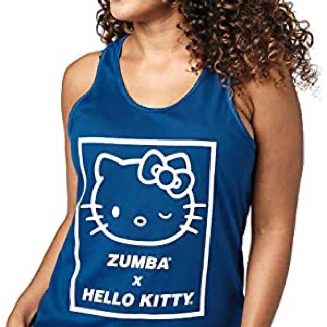 ZUMBA♡Kitty キティ　コラボ❤️タンクトップ　ブルー　XS 正規品