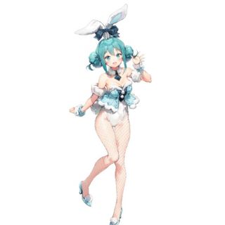 BiCute Bunnies Figure  初音ミク  白うさぎ　フィギュア(キャラクターグッズ)