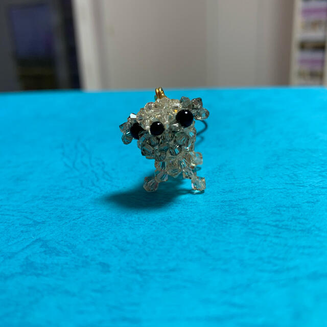 ミニチュア　ビーズキーホルダー　犬　わんちゃん レディースのファッション小物(キーホルダー)の商品写真