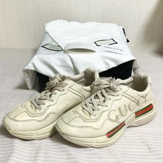 グッチ(Gucci)のGUCCI ライントン　ダッドスニーカー　レザー　グッチ(スニーカー)